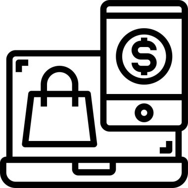 Akıllı telefon simgesinin vektör illüstrasyonu