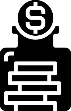 Sikke kaydetme konsepti düz simge, vektör illüstrasyonu 