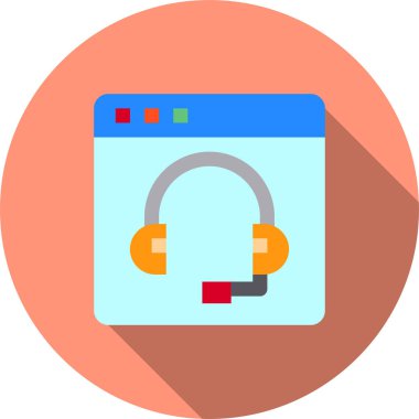 Web tarayıcı, basit vektör simgesi tasarımı