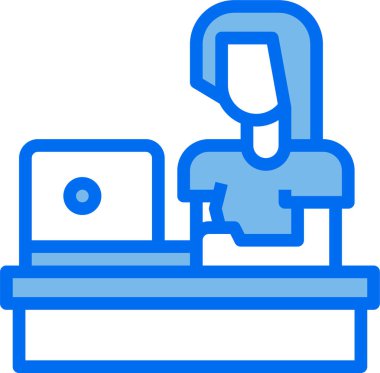 kadın avatar kişi tasarımı, vektör illüstrasyonu  