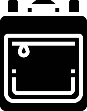 Okul Çantası minimalist vektör simgesi