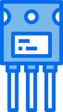 Dijital işlemci simgesi. Çip simgesi. Teknoloji simgesi