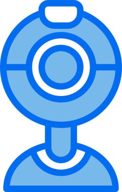 Web kamerası aygıtı simgesi, bilgisayar teknolojisi konsepti