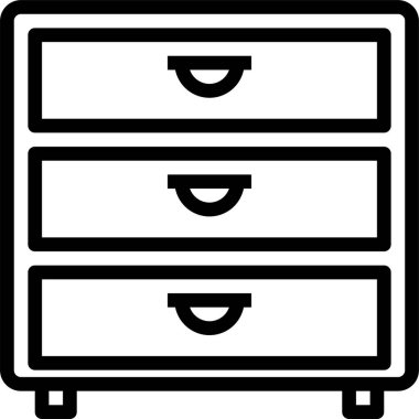 Kabine düz simgesi, vektör illüstrasyonu