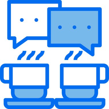 kahve fincanı simgesi, vektör illüstrasyonu 