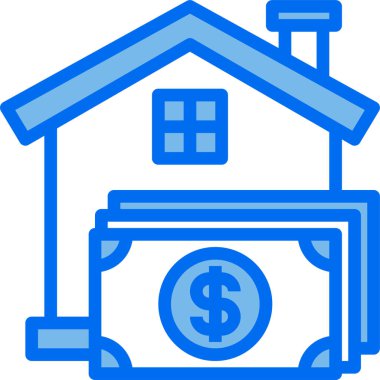 Para kavramının minimalist vektör simgesi