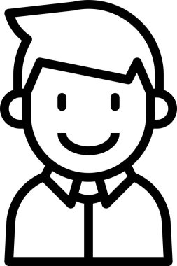 kullanıcı profili, çocuk avatarı, vektör illüstrasyonu 