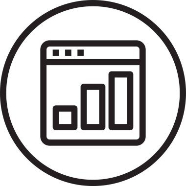 Web tarayıcı, basit vektör simgesi tasarımı