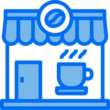 Kafe vektör illüstrasyonu