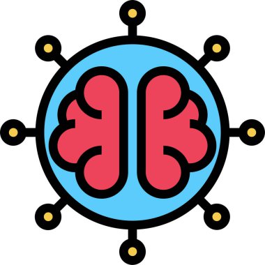 Robot simgesinin vektör illüstrasyonu 