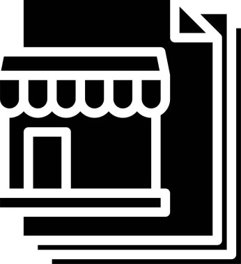 belge simgesi, vektör çizimi 