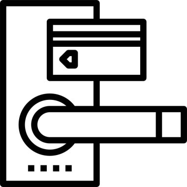 Anahtar kartın vektör illüstrasyonu