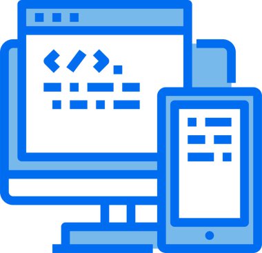 Programlama kavramının asgari vektör simgesi 