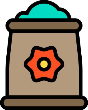 Gübre simgesinin vektör illüstrasyonu