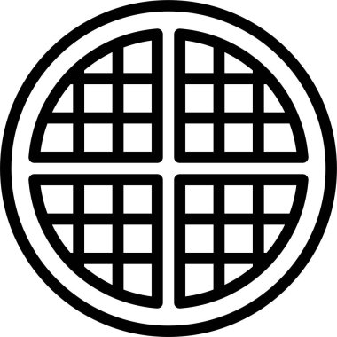 Waffle 'ın vektör çizimi 