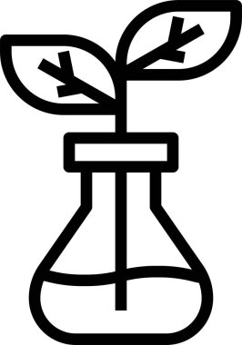 Ekoloji minimalist vektör simgesi