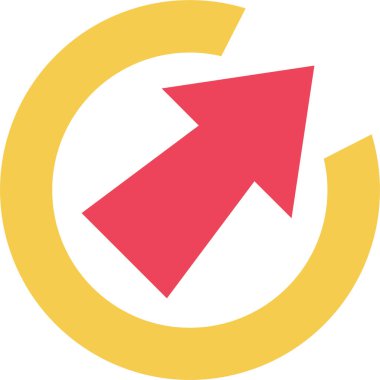 ok vektör simgesi. yön işareti.