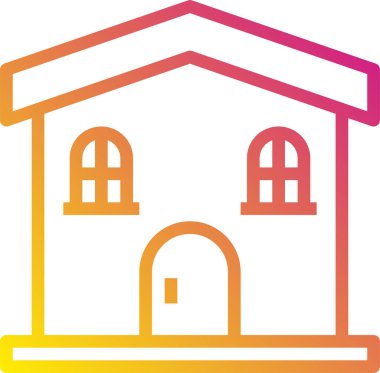 Ev simgesi, vektör illüstrasyonu