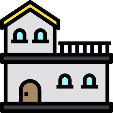 Ev simgesi, vektör illüstrasyonu