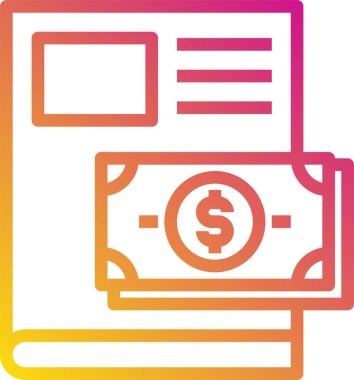 kitap minimalist vektör simgesi