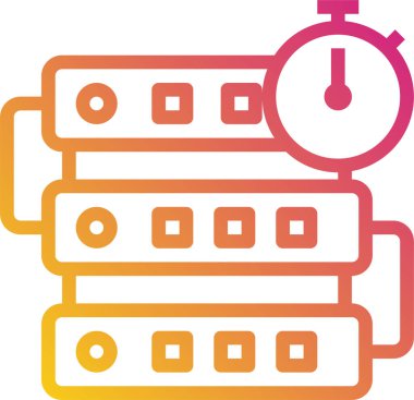 sunucu minimalist vektör simgesi