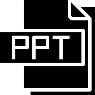 ppt dosya biçimi vektör illüstrasyonu 