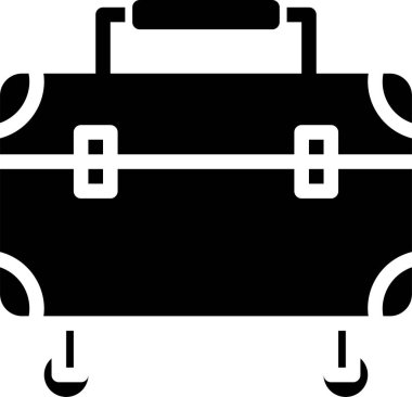 modern tasarım minimalist vektör simgesi, bagaj