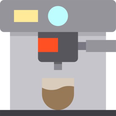 kahve makinesi vektör simgesi 