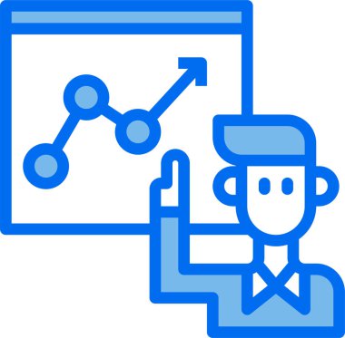 grafik simgesinin vektör illüstrasyonu