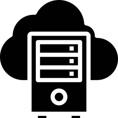 sunucu minimalist vektör simgesi