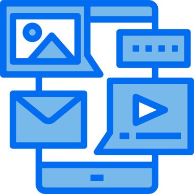 e- posta simgesi vektör illüstrasyonu 