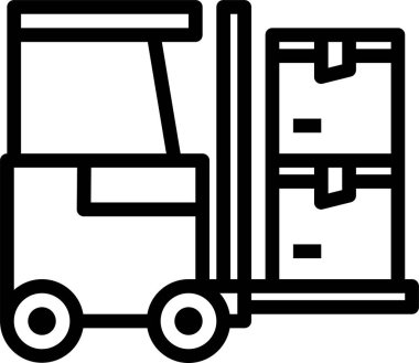 Kargo teslimatının vektör illüstrasyonu 