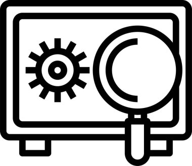 Savetybox 'ın minimalist vektör simgesi 