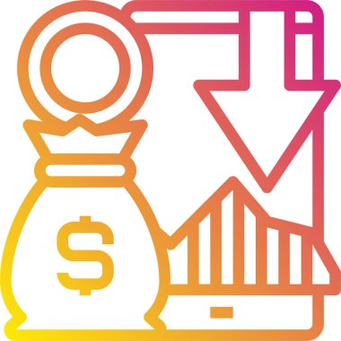 Bankacılık ve finans vektör simgesi