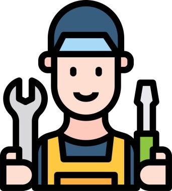 Simge vektör illüstrasyonunu onar