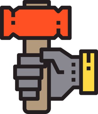 Simge vektör illüstrasyonunu onar