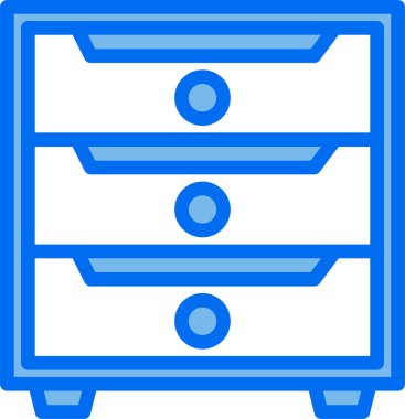 Kabine düz simgesi, vektör illüstrasyonu