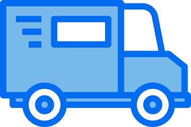 Taşıma Kamyonu 'nun minimalist vektör simgesi