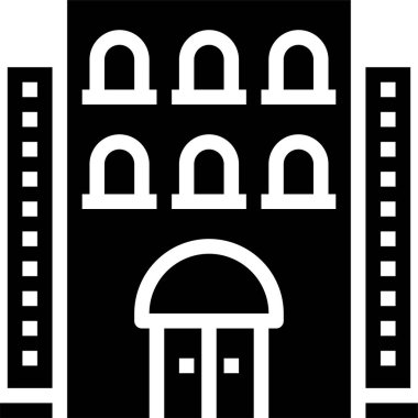 Otel simgesi vektör illüstrasyonu