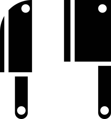 bıçak vektör çizgisi simgesi 