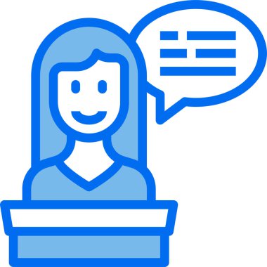 Sunum grafiğinin minimalist vektör simgesi