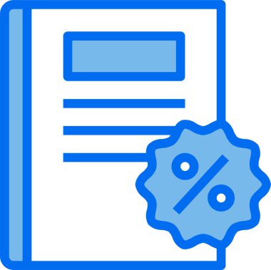 Kitapçı ikonu. Renkli vektör illüstrasyonu