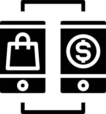 Akıllı telefon simgesinin vektör illüstrasyonu