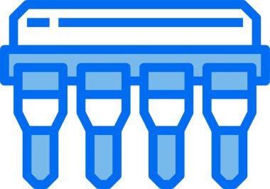 Dijital işlemci simgesi. Çip simgesi. Teknoloji simgesi