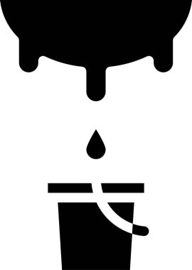 c 'den süt damlıyor, vektör illüstrasyonu 