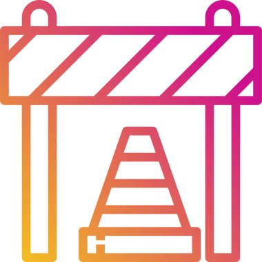 Güvenlik kavramının minimalist vektör simgesi