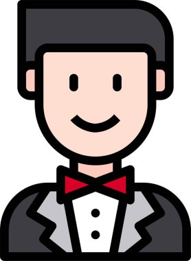 damadın vektör illüstrasyonu 