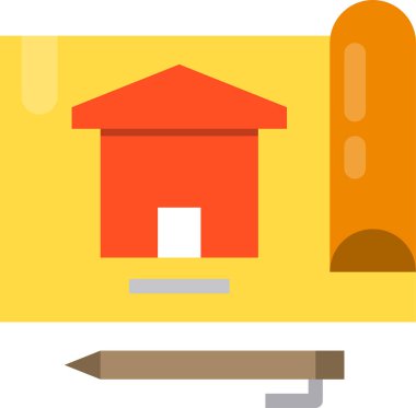 Şablon simgesi, vektör illüstrasyonu