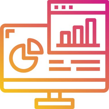 Basit iş web sitesi simgesi grafiği, vektör illüstrasyonu