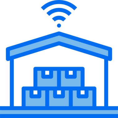 Kablosuz bağlantının basit simgesi, vektör illüstrasyonu